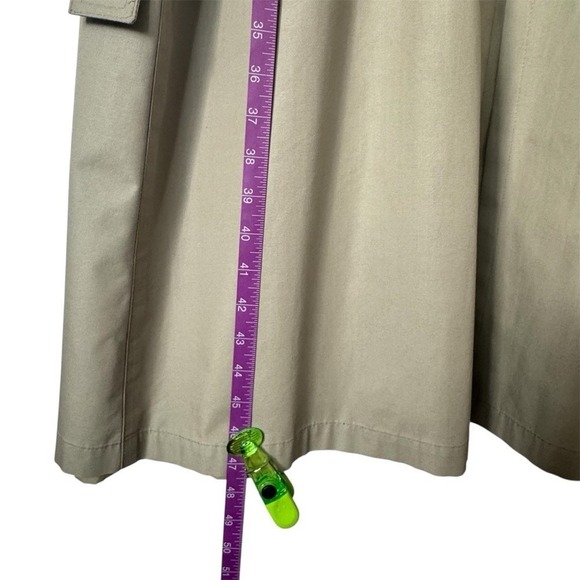 Vintage London Fog Classic Trench Coat Khaki Size Regular 12 - Picture 8 of 8